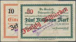 Deutschland - Notgeld - Sachsen: Schwepnitz, Bank Für Gewerbe Und Landwirtschaft GmbH, 10, 50 Mrd. M - [11] Local Banknote Issues