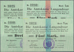 Deutschland - Notgeld - Westfalen: Langendreer, Amtmann Des Amtes Langendreer, 1/2, 1, 3, 5 Mark, 11 - Otros & Sin Clasificación