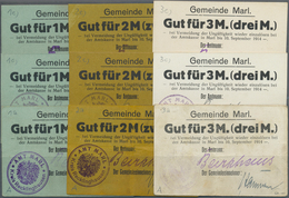 Deutschland - Notgeld - Westfalen: Marl, Gemeinde, 1, 2, 3 Mark, O. D. - 10.9.1914, Jeweils Mit Stem - Otros & Sin Clasificación