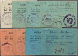 Deutschland - Notgeld - Westfalen: Westerhold, Amtmann, 1, 2 (3), 3 (2), 5 (2) Mark, 5.8.1914, Druck - Otros & Sin Clasificación