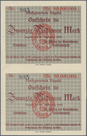 Deutschland - Notgeld - Württemberg: Nagold, Stadtgemeinde, 20 Mio. Mark, 19.9.1923, Senkr. Zusammen - [11] Emissions Locales