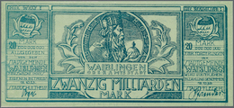 Deutschland - Notgeld - Württemberg: Waiblingen, Stadtgemeinde, 20 Mrd. Mark, 18.10.1923, Mit Druckf - [11] Emissioni Locali