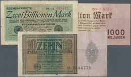 Deutschland - Deutsches Reich Bis 1945: Sehr Interessantes Lot Mit 17 Banknoten Deutsches Reich, Dab - Other & Unclassified