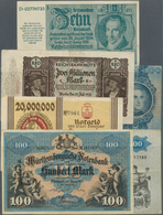 Deutschland - Deutsches Reich Bis 1945: Sammelalbum Mit 154 Banknoten Deutsches Reich, Notgeld Und L - Altri & Non Classificati