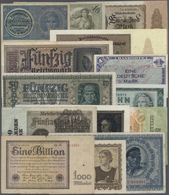 Deutschland - Deutsches Reich Bis 1945: Sammelalbum Mit 152 Banknoten Deutsches Reich, Weimar, Bank - Altri & Non Classificati