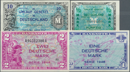 Deutschland - Bank Deutscher Länder + Bundesrepublik Deutschland: Album Mit 17 Banknoten Alliierte M - Autres & Non Classés