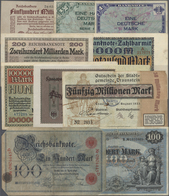 Deutschland - Sonstige: Große Schachtel Mit Mehr Als 1300 Banknoten Deutsches Reich Bis Bundesrepubl - Autres & Non Classés