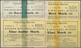 Deutschland - Notgeld - Westfalen: Marten, Amtmann Und Gemeinde-Vorsteher, Sammlung Von 51 Verschied - Autres & Non Classés