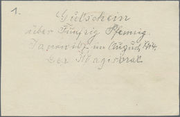 Deutschland - Notgeld - Ehemalige Ostgebiete: Regierungsbezirk Posen, Notgeld Von 1914, Sammlung Von - Sonstige & Ohne Zuordnung