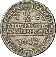 Großbritannien: Charles I. 1625-1649: ½ Pound (Halfpound) 1642 Oxford. 57,57 G. Davenport 3769, Druc - Autres & Non Classés