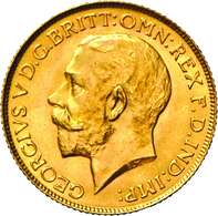 Großbritannien - Anlagegold: George V. 1910-1936: Sovereign 1925, KM# 820. 7,99 G 917/1000 Gold. Kle - Autres & Non Classés