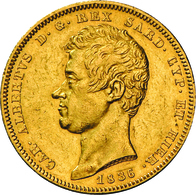 Italien - Anlagegold: Sardinien, Carlo Alberto 1831-1849: 100 Lire 1836 (Anchor/Anker), KM# 133.2, F - Andere & Zonder Classificatie