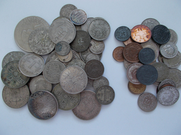 Alle Welt: Lot Meist ältere Ausländische Münzen, Dabei Einige Silbermünzen, Gesamtgewicht Aller Münz - Autres & Non Classés