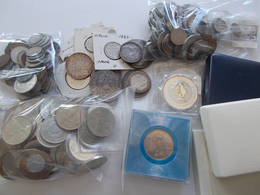 Alle Welt: Eine Kleine Sammlung Diverser Münzen. Bisschen Kaiserreich, DDR, Welt Sowie 3 Silberunzen - Andere & Zonder Classificatie