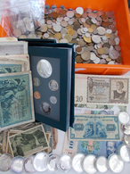 Alle Welt: Eine Sammlung An Weltmünzen (3,5 Kg - Teils Mit Kursgültigen Münzen), Silbermünzen Und Me - Andere & Zonder Classificatie