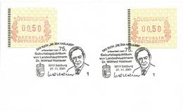 Österreich Austria 2001 Salzburg Wilfried Haslauer Politiker Övebria ATM Card - 2001-10 Cartas