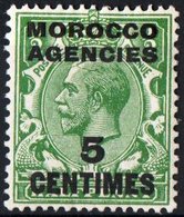 MAROCCO AGENZIA, MOROCCO AGENCIES, RE EDOARDO VII, 1907, FRANCOBOLLO NUOVO (MLH*) YT 23    Scott 34 - Morocco Agencies / Tangier (...-1958)