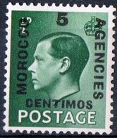 MAROCCO AGENZIA, MOROCCO AGENCIES, RE EDOARDO VIII, 1936, FRANCOBOLLO NUOVO (MLH*) YT 66    Scott 78 - Postämter In Marokko/Tanger (...-1958)
