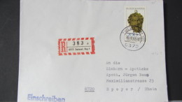 BRD: R-Brief Mit 200 Pf Kentaurenkopf Aus Zwiesel (383) Vom 26.8.77, Porto Mit 10 Pf überfrankiert Knr: 945 - Sonstige & Ohne Zuordnung
