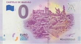 Billet Touristique 0 Euro Souvenir Portugal Castelo De Marvao 2018-2 N°MEAZ000265 - Essais Privés / Non-officiels