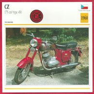 CZ 175 Cm3 Type 450, Moto De Tourisme, Tchécoslovaquie, 1960, Un Choix Raisonnable - Sport