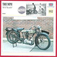 Triumph 500 R "Riccardo", Moto De Sport, Grande Bretagne, 1922, Faux Départ En Quatre Soupapes - Deportes