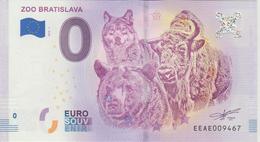 Billet Touristique 0 Euro Souvenir Slovaquie Zoo Bratislava 2018-1 N°EEAE009467 - Pruebas Privadas