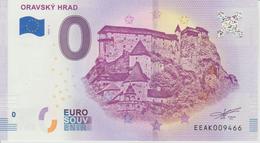Billet Touristique 0 Euro Souvenir Slovaquie Oravsky Hrad 2018-1 N°EEAK009466 - Essais Privés / Non-officiels