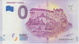 Billet Touristique 0 Euro Souvenir Slovaquie Oravsky Hrad 2018-1 N°EEAK009467 - Pruebas Privadas