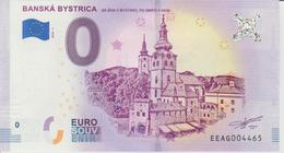 Billet Touristique 0 Euro Souvenir Slovaquie Banska Bystrica 2018-1 N°EEAG004465 - Pruebas Privadas