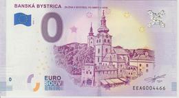 Billet Touristique 0 Euro Souvenir Slovaquie Banska Bystrica 2018-1 N°EEAG004466 - Pruebas Privadas