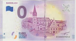 Billet Touristique 0 Euro Souvenir Slovaquie Bardejov 2018-1 N°EEAN009052 - Pruebas Privadas