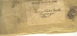 Bande D'un Journal " Chronique Sociale De France " Adressé Au Comte De Dreuille à Cressanges , Allier . - Periódicos