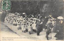 70-GRAY- FÊTE DU COURONNEMENT DE N.D-DE-GRAY- 16 MAI 1909 LA PROCESSION - Gray