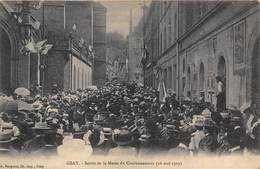 70-GRAY- SORTIE DE LA MESSE  DU COURONNEMENT  16 MAI 1909 - Gray