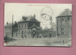 CPA Abîmée Et Rétrécit  - Acheux  - Bureau Des Postes Et Télégraphes - Acheux En Amienois