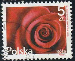Pologne 2015 Yv. N°4438 - Rose - Oblitéré - Used Stamps