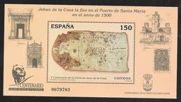 Spain - Juan De La Costa Map Of North America Miniature Sheet MNH - 1991-00 Nuovi