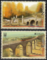 UCRAINA/UKRAINE/  UKRAINA -EUROPA 2018 -"PUENTES.- BRIDGES - BRÜCKEN - PONTS" - SERIE De 2 V. - 2018