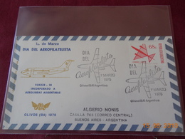 Lettre D Argentine ( Journee De L Aerophilatelie 1975 Buenos Aires. - Brieven En Documenten