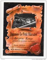 BERGERAC . DOMAINE LE PETIT MARSALET 1993 . PIERRE CATHAL - Ref. N°2539 - - Bergerac