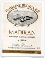 DOMAINE BOUSCASSÉ MADIRAN 1979 . ALBAN BRUMONT - Ref. N°2535 - - Madiran