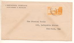 Lettre Pour Les USA Avec Le 2F50 Langlade Seul Sur Lettre Cote Dallay 125 € - Storia Postale