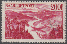 SAAR    SCOTT NO.  C11    USED    YEAR  1948 - Poste Aérienne