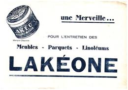 Pm L/Buvard Produit Entretien Lakéone (Format 14.5 X 21) (N= 1) - Wash & Clean