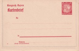 BAVIERE ENTIER POSTAL CARTE-LETTRE - Sonstige & Ohne Zuordnung