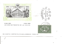 Luxembourg - CECA ( Carte Commémorative De 1958 à Voir) - Cartoline Commemorative