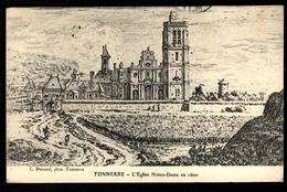 Delcampe - TONNERRE - L'Eglise Notre Dame En 1600 - Tonnerre