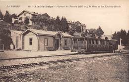 73-AIX-LES-BAINS- PLATEAU DU REVARD- LA GARE ET LES CHALETS -HÔTEL - Aix Les Bains