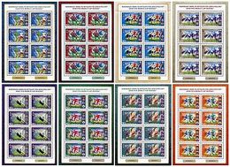 RUSSIA 2018,Complete Series 8 Full Sheets,FIFA World Cup Russia 2018,Participating Teams,XF MNH** - Fogli Completi